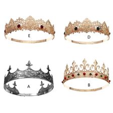 King Crown Party Headbands Alloy Tiaras Crown Diadem Halloween Headwear