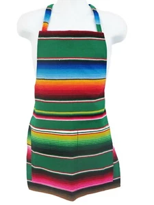 Mexikanische Serape Erwachsenenschürze mit Taschen - Bild 1 von 18