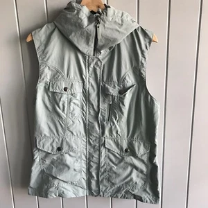 Eddie Bauer Vest Womens Large Travex Grey Utility Hiking Lightweight Full Zip - Picture 1 of 12