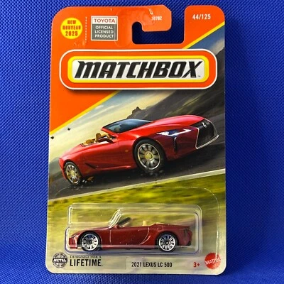 MATCHBOX mainline mattel 2021 LEXUS LC 500 2025 sellado rojo Foto 1 de 2