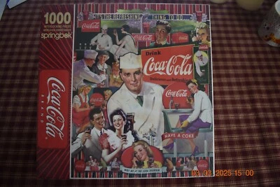 ⭐MAKE OFFER⭐  NEW SPRINGBOK PUZZLE "Meet Me at the Soda Fountain"  1000 pcs - Image 1 of 4
