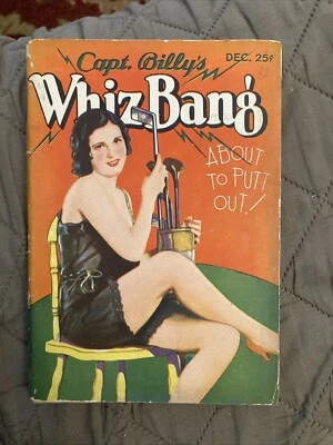 Sleaze gga Humor Cartoons digest mag, Capt Billy’s Whiz Bang, 12/1930, VG Foto 1 de 4