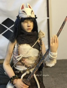 Figura de acción personalizada 1/6 mujer ninja 12"" soldado con máscara en stock - Imagen 1 de 9
