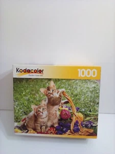 Kodacolor Spring Innocence Cute Kitty Cats Playing 1000 Pc Puzzle NEW - Picture 1 of 3