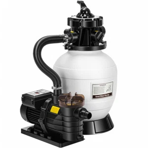 12'' Sand Filter Pump for In/Above Ground Swimming Pools 1/3 HP 2087 GPH 7-Way - Picture 1 of 7