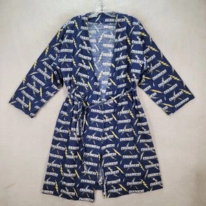 Los Angeles Chargers Lightening Unique Cotton Belted Robe Womens Tunic Size L - Picture 1 of 19