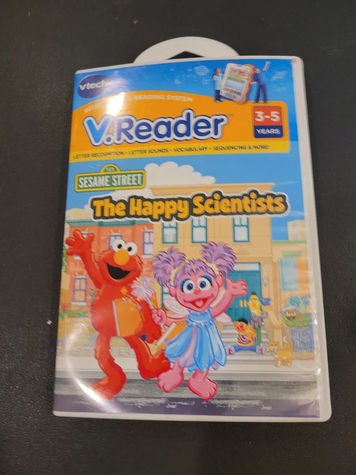 VTech V.reader Learning Software Elmo The Happy Scientists Game Sesame Street - Image 1 of 1