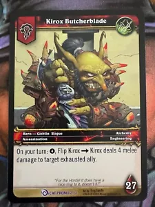 World of Warcraft TCG Cat Promo 2/2 Kirox Butcherblade - Imagen 1 de 2