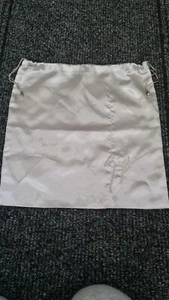 Giuseppe Zanotti 15" x 15" Shoe Dust Bag in a Silver Satin Finish Drawstring - Picture 1 of 3