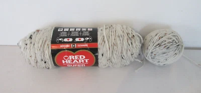 1+ Madeja Corazón Rojo Super Ahorrador Hilo Mancha Aran #4313 Crema 6.4 OZ #4 Foto 1 de 3
