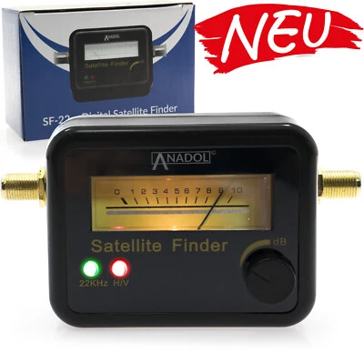 Anadol SF22 LCD Satfinder Avec Pegelskala Et Bip Appareil de Mesure Écran Noir - Photo 1/4