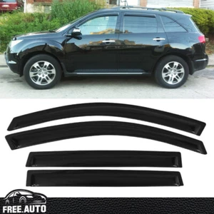 Se adapta a 07-13 Acura MDX YD2 acrílico estilo delgado viseras protector solar contra la lluvia 4 piezas - Imagen 1 de 11