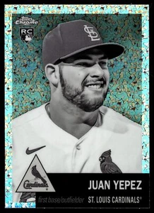 2022 Topps Chrome Platinum Anniversary BLACK & WHITE DIAMOND JUAN YEPEZ #385 - Picture 1 of 2