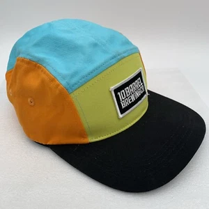 10 Barrel Brewing 5 Panel Hat Copper Mountain Adjustable Colorful Camper Boise - Picture 1 of 13