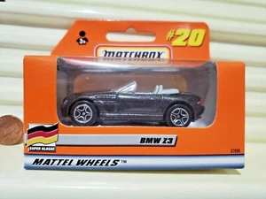 Matchbox 1998 #20 Metallic Dark Gray BMW Z3 Gray Seats *GERMAN Issue +GERMAN Box - Picture 1 of 5