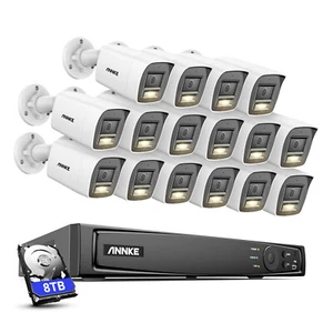 ANNKE 12MP 16CH NVR 4K PoE Security IP Camera System Color Night Audio Recording - Picture 1 of 15