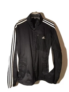Adidas Men’s Size Sm -3 Stripe Black /White Track Jacket- Mesh Lined Windbreaker - Picture 1 of 9