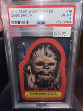 1977 Topps Star Wars Sticker Chewbacca #16 PSA 6 EX-MT