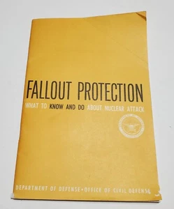 Fallout Protection 1961 Civil Defense DOD Information Booklet Cold War Nuclear - Picture 1 of 4