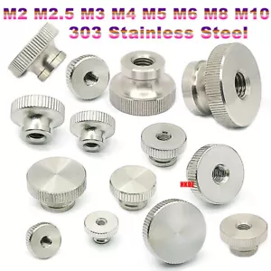 M2 M2.5 M3 M4 M5~M10 High Head Stainless Steel Knurled Thumb Hand Grip Knobs Nut - Picture 1 of 23