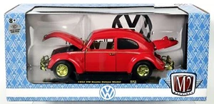 M2 Machines 1952 VW Maggiolino Deluxe Model CHASE 1/500pz 40300 21-08 NRFB Rosso 1:24 - Foto 1 di 6