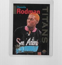 1995 SIGNATURE ROOKIES BASKETBALL DENNIS RODMAN #T2 (1 OF 30000)