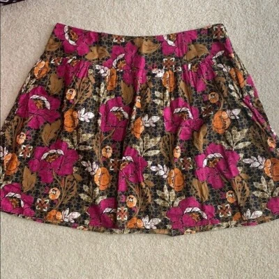 Fashion Bug pink floral flared skirt plus size 20 women's business casual - Image 1 of 4