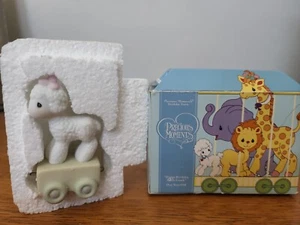 Precious Moments Birthday Train LAMB One Year Old Figurine, Baby 15946 - Picture 1 of 8