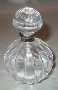 Vintage Doulton England Kristall Parfüm Flasche & Abdeckung mit Dapper perfekt signiert - Bild 1 von 4