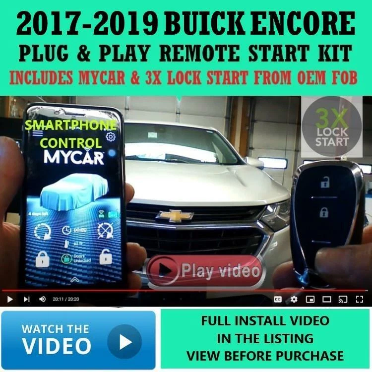 3X LOCK PLUG & PLAY ARRANQUE REMOTO LINKRLT3 APLICACIÓN BUICK ENCORE 2017-2019 Foto 1 de 1