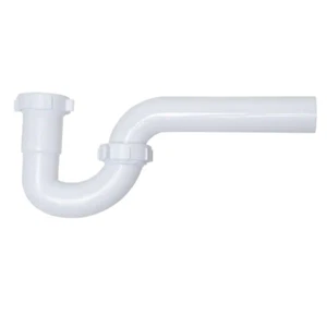 1-1/2 In. White Plastic Sink Drain P- Trap - Picture 1 of 11