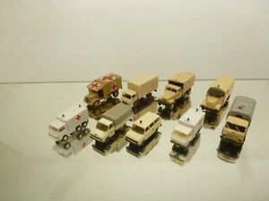8x ROCO HERPA TRUCKS VANS AMBULANCE RED CROSS -H0 1:87- GOOD - 254 - Imagen 1 de 11