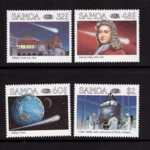 Samoa 1986 Halley's Comet Space conjunto MNH sellos como nuevos - Imagen 1 de 1
