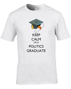 Politics Graduate Mens T-Shirt Graduation Gift Political Science University Cool - Picture 1 of 1