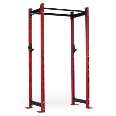 Titan Fitness T-3 Series rack de alta potência vermelho, 24 polegadas de profundidade, gaiola de capacidade de 1.100 lb - Imagem 1 de 4