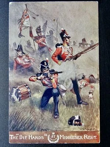 History & Tradition THE DIE HARDS' MIDDLESEX REGIMENT Postcard Gale & Polden 86b - Picture 1 of 2