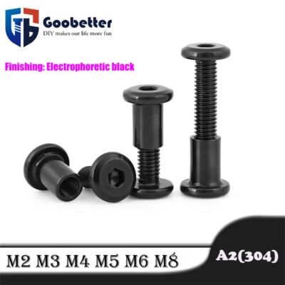 Viti a libro esagono interno viti Chicago rivetti a libro rilegatura a bulloni acciaio inox - Immagine 1 di 4