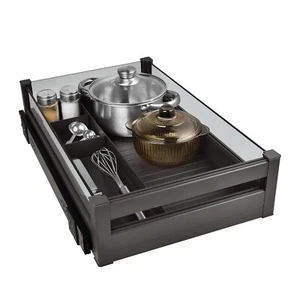 Pull Out Kitchen Cabinet Drawer Roll Out Pantry Shelves Heavy Duty Sliding Tray - Picture 1 of 4