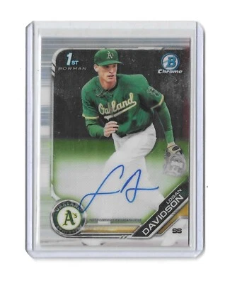 2019 Bowman Draft - Chrome Draft Pick Autographs Logan Davidson #CDA-LD (AU, RC) - Image 1 of 2