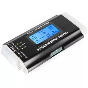 TRIXES Power Supply Tester NEW ATX LCD HD 20 24 Pin SATA LCD Diagnose PSU - Picture 1 of 8