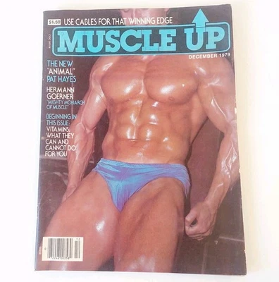 MUSCLE UP Vol.1 No.2 Bodybuilding magazine PAT HAYES | Poster Inside | Nov 1979 - Image 1 of 4