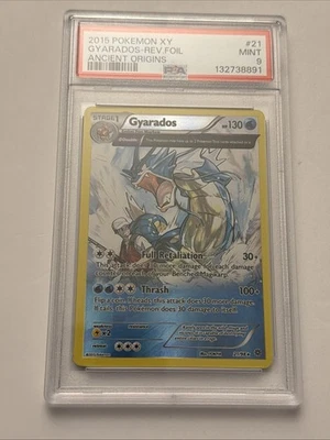 PSA 9 Gyarados Reverse Foil 21/98 XY Ancient Origins 2015 - Pokémon TCG - Image 1 of 4