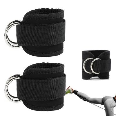 ICOVALESCENT 2-teiliges Set Fußschlaufen Kabelzug Knöchelriemen Krafttraining Polsterriemen