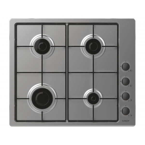 Candy CHW6LBX 4 Fuochi Piano Cottura Acciaio Inossidabile