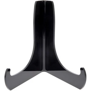 Plymor Black Acrylic Angle Easel w/ Deep Support Ledges, 4.5"H x 4.5"W x 3.5"D - Picture 1 of 1