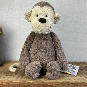 Carillón de mono tímido Little Jellycat - Carillón de peluche de mono retirado sensorial para bebé - Imagen 1 de 11