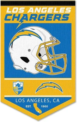 Banderín WinCraft Los Angeles Chargers Heritage History azul  Foto 1 de 4