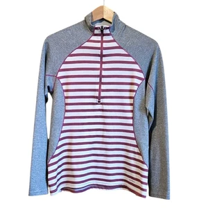 Patagonia Capilene 3 Midweight Zip Neck Shirt Grey Purple Damen Medium - Bild 1 von 5