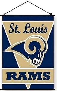 St. Louis Rams NFL 28 x 40 Throwback Vintage Wall Banner Vertical Flag - Picture 1 of 2