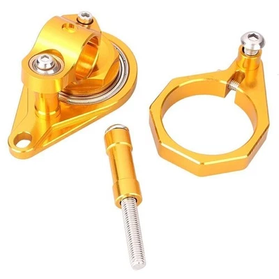 Supporto staffa stabilizzatore ammortizzatore sterzo per Suzuki GSXR600 750 2006-2010 oro - Immagine 1 di 4